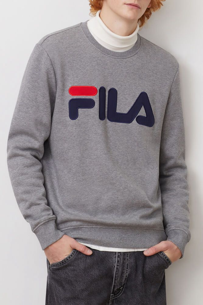 Fila Sweatshirt Mens Grey Regola - Ireland 79046-GSEW